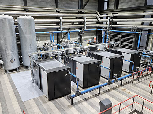 Turn-key compressor installatie