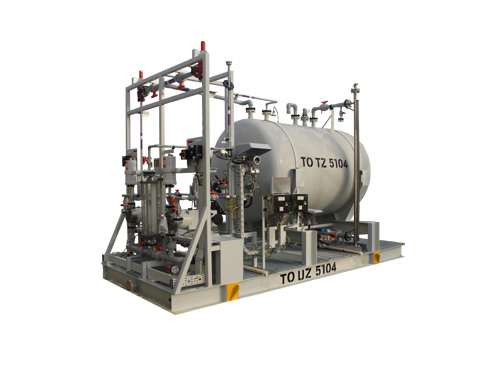 chemical-injection-package-Lewa-pump-hypochlorite-grp-tank